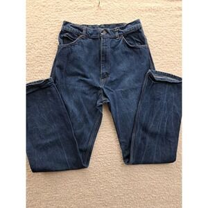 Vintage Sheplers Jeans Mens 30x33 Blue Straight Denim USA Western Rodeo Cowboy